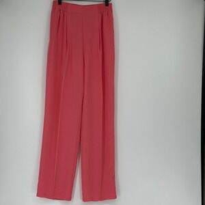 Vintage Philippe Marques Women's Coral Wide Leg Elastic Waist Pants Size 12 NWT